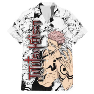 Chemise hawaïenne Sukuna Jujutsu Kaisen Motif Anime Mix Manga - Maison Otaku