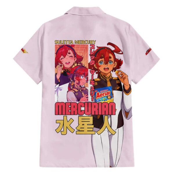 Chemise hawaïenne Suletta Mercury Gundam Witch from Mercury Anime - Maison Otaku – Image 2