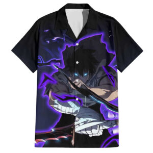 Chemise hawaïenne Sung Jin Woo Solo Leveling Anime - Maison Otaku