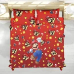 Housse De Couette Super Mario Parure de lit Ensemble De Literie