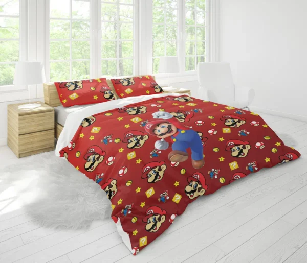 Housse De Couette Super Mario Parure de lit Ensemble De Literie – Image 2