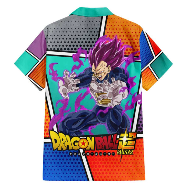 Chemise hawaïenne Super Saïyan Violet Vegeta Dragon Ball Anime - Maison Otaku – Image 2