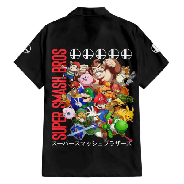 Chemise hawaïenne Super Smash Bros Anime - Maison Otaku – Image 2