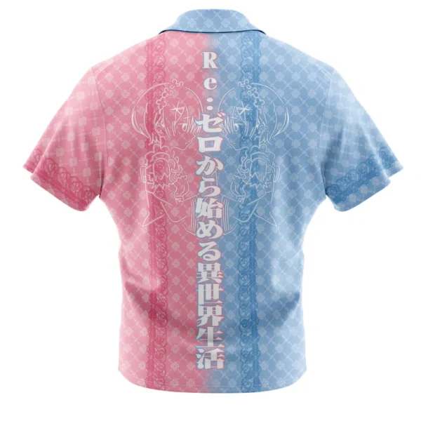 Chemise hawaïenne Les Jumelles Rem et Ram Re Zero - Maison Otaku – Image 2