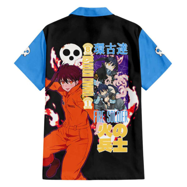 Chemise hawaïenne Tamaki Kotatsu Fire Force Anime Japon - Maison Otaku – Image 2