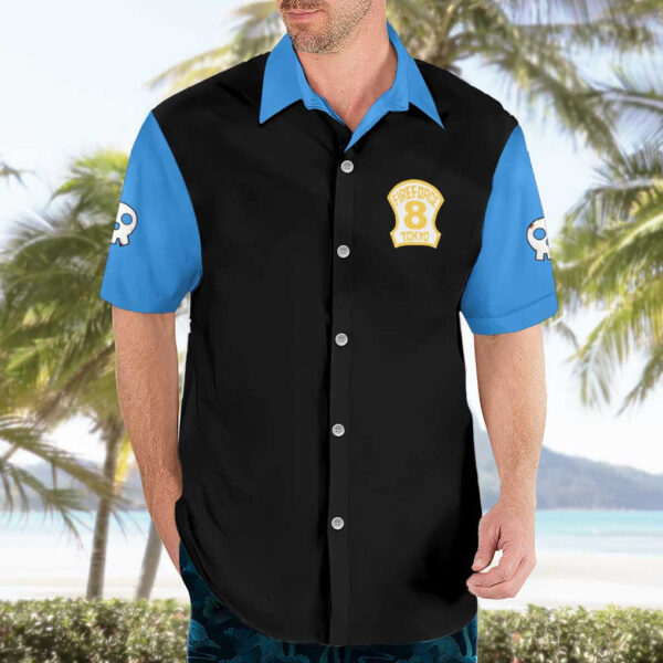 Chemise hawaïenne Tamaki Kotatsu Fire Force Anime Japon - Maison Otaku – Image 3