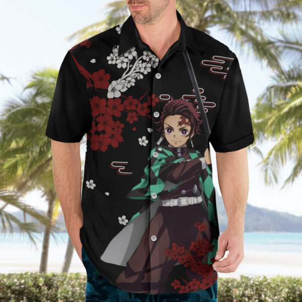 Chemise hawaïenne Tanjiro Kamado Style Japon - Maison Otaku – Image 3