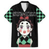 Chemise hawaïenne Tanjiro Sumiko Demon Slayer Visage Drôle - Maison Otaku
