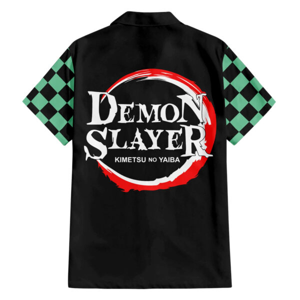 Chemise hawaïenne Tanjiro Sumiko Demon Slayer Visage Drôle - Maison Otaku – Image 2