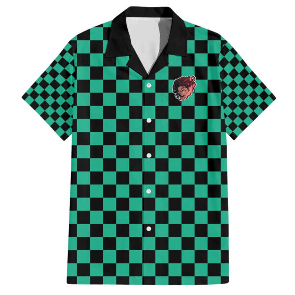 Chemise hawaïenne Tanjiro Respiration du Soleil Demon Slayer Anime - Maison Otaku