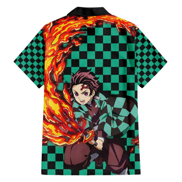 Chemise hawaïenne Tanjiro Respiration du Soleil Demon Slayer Anime - Maison Otaku – Image 2