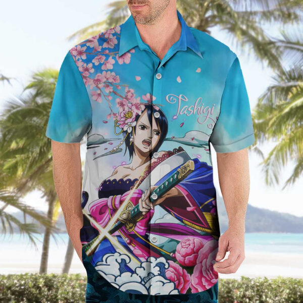 Chemise hawaïenne Tashigi One Piece Anime - Maison Otaku – Image 3
