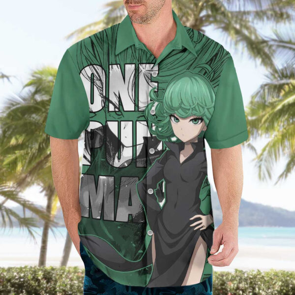 Chemise hawaïenne Tatsumaki One Punch Man Anime - Maison Otaku – Image 3
