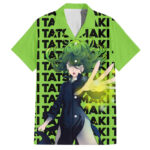 Chemise hawaïenne Tatsumaki One Punch Man Motif Texte Anime – Maison Otaku