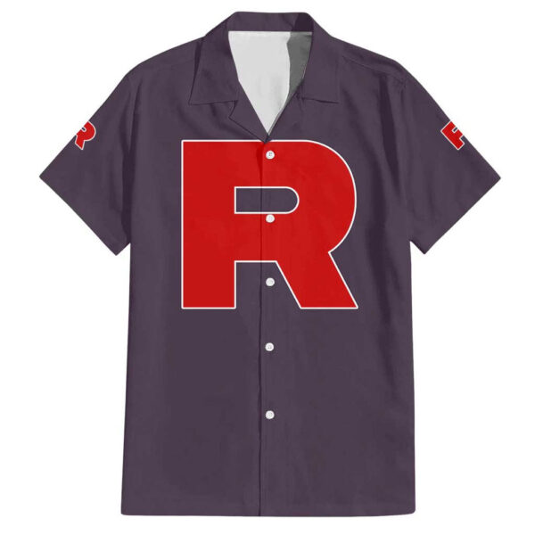 Chemise hawaïenne Team Rocket Poke Anime Japon - Maison Otaku