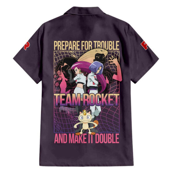 Chemise hawaïenne Team Rocket Poke Anime Japon - Maison Otaku – Image 2
