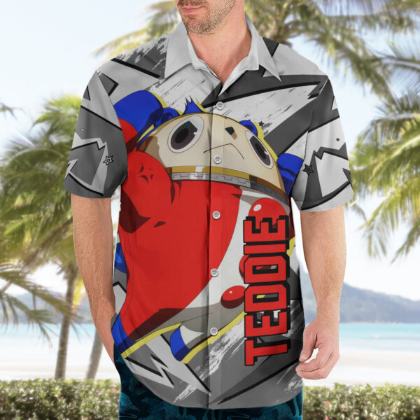 Chemise hawaïenne Teddie Persona Anime Mix Polygon Cyber - Maison Otaku – Image 3