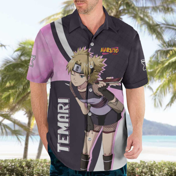 Chemise hawaïenne Temari Naruto Anime - Maison Otaku – Image 3