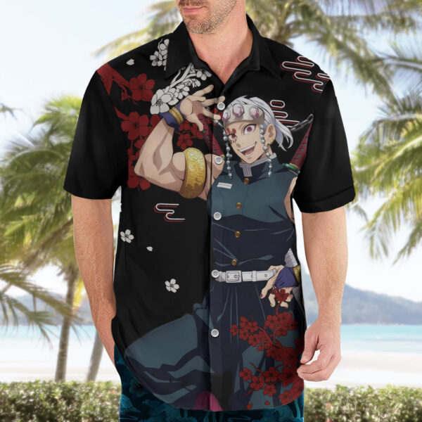 Chemise hawaïenne Tengen Uzui Style Japon Anime - Maison Otaku – Image 3