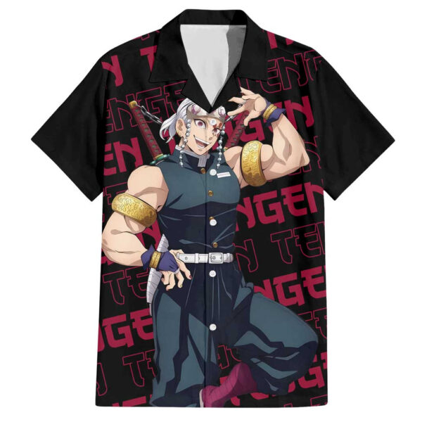 Chemise hawaïenne Tengen Uzui Demon Slayer Anime - Maison Otaku