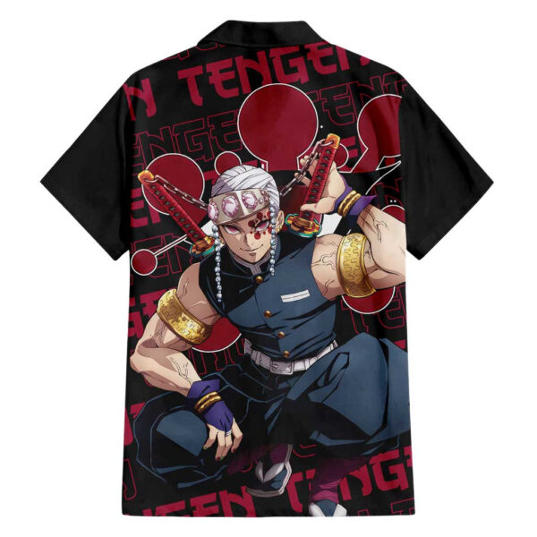 Chemise hawaïenne Tengen Uzui Demon Slayer Anime - Maison Otaku – Image 2