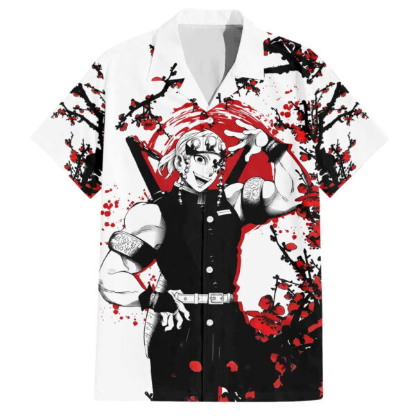 Chemise hawaïenne Tengen Uzui Demon Slayer Anime Japon - Maison Otaku