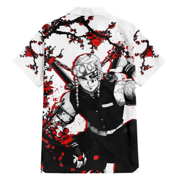 Chemise hawaïenne Tengen Uzui Demon Slayer Anime Japon - Maison Otaku – Image 2