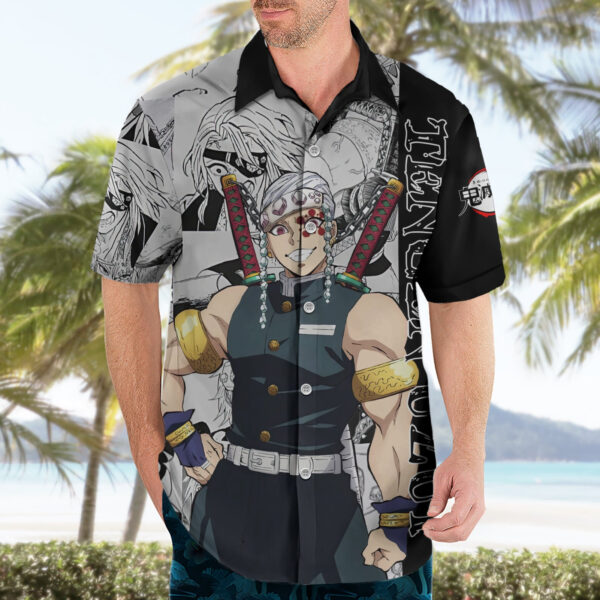 Chemise hawaïenne Tengen Uzui Style Manga - Maison Otaku – Image 3