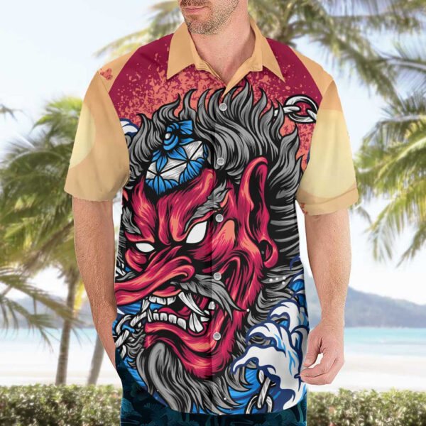 Chemise hawaïenne Tengu Art Japon - Maison Otaku – Image 3