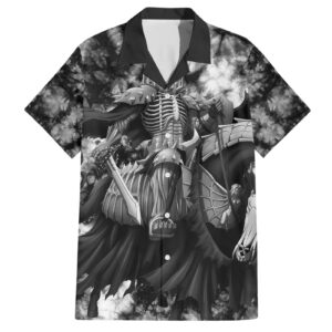 Chemise hawaïenne Chevalier Tête de Mort Berserk Grunge Anime - Maison Otaku