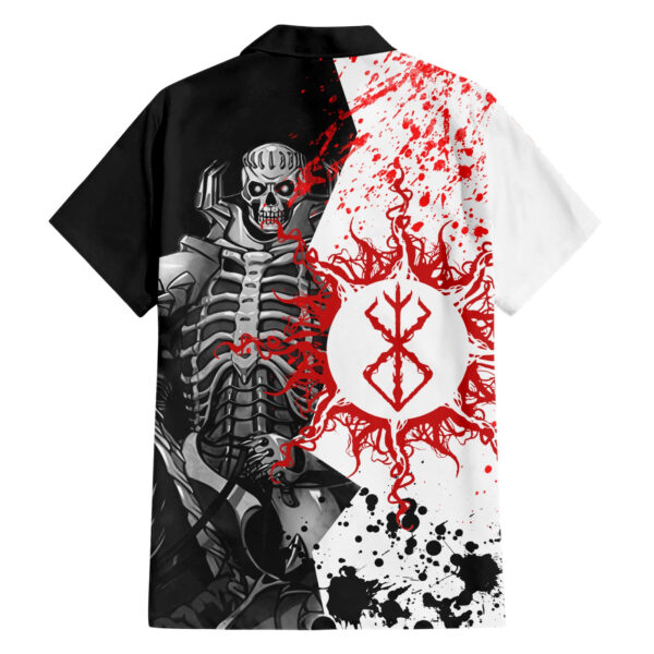 Chemise hawaïenne Chevalier Tête de Mort Berserk Anime Japon - Maison Otaku – Image 2