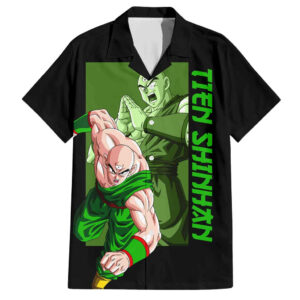 Chemise hawaïenne Tien Shinhan Dragon Ball Z Anime - Maison Otaku