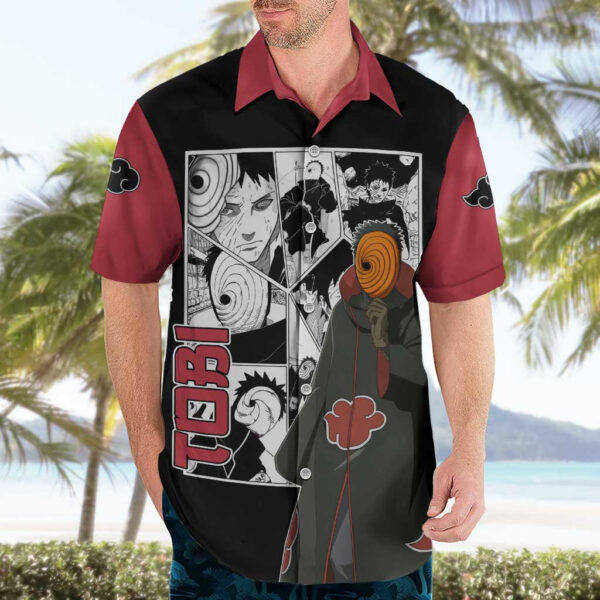 Chemise hawaïenne Tobi Naruto Anime Mix Manga - Maison Otaku – Image 3