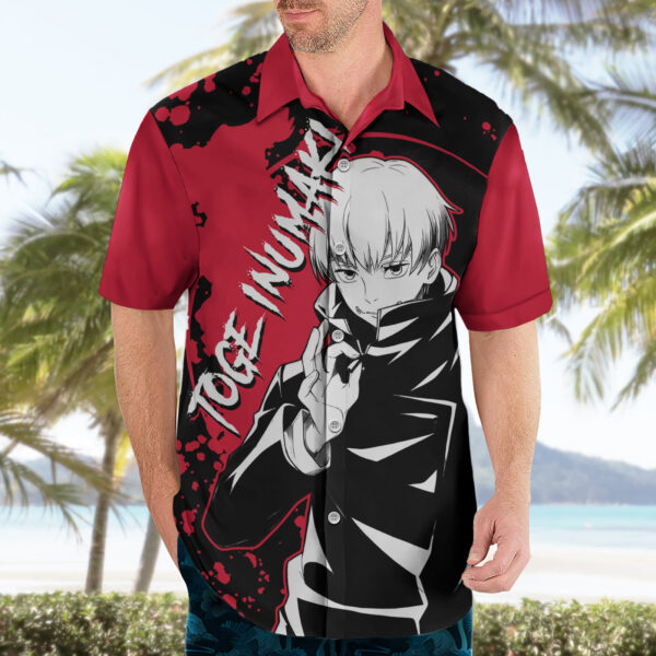 Chemise hawaïenne Toge Inumaki Jujutsu Kaisen Style Manga - Maison Otaku – Image 3