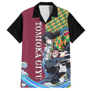 Chemise hawaïenne Tomioka Giy Demon Slayer Anime - Maison Otaku