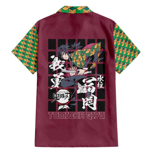 Chemise hawaïenne Tomioka Giyu Demon Slayer Anime - Maison Otaku – Image 2