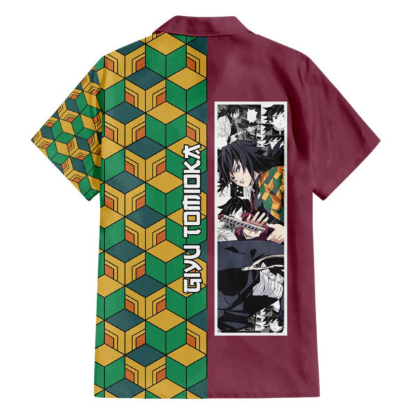 Chemise hawaïenne Tomioka Giyu Haori Demon Slayer Anime - Maison Otaku – Image 2