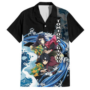 Chemise hawaïenne Tomioka Giyuu Demon Slayer Anime Japon - Maison Otaku