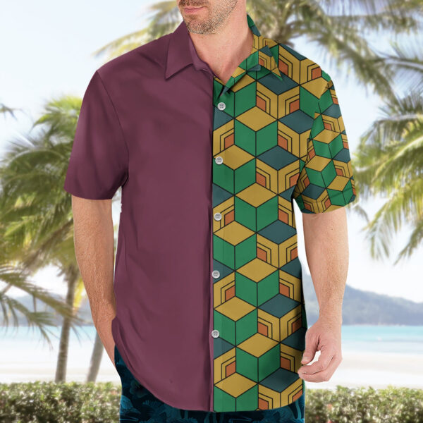 Chemise hawaïenne Tomioka Giyuu - Maison Otaku – Image 3