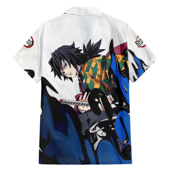 Chemise hawaïenne Tomioka Gyu Demon Slayer Anime - Maison Otaku – Image 2