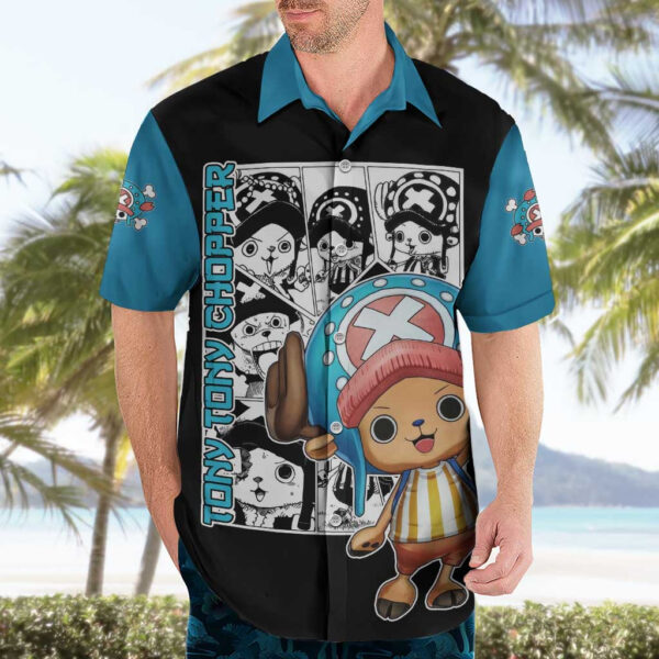 Chemise hawaïenne Tony Tony Chopper One Piece Anime Mix Manga - Maison Otaku – Image 3