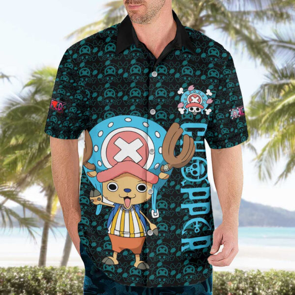 Chemise hawaïenne Tony Tony Chopper Straw Hat Team One Piece Anime - Maison Otaku – Image 3