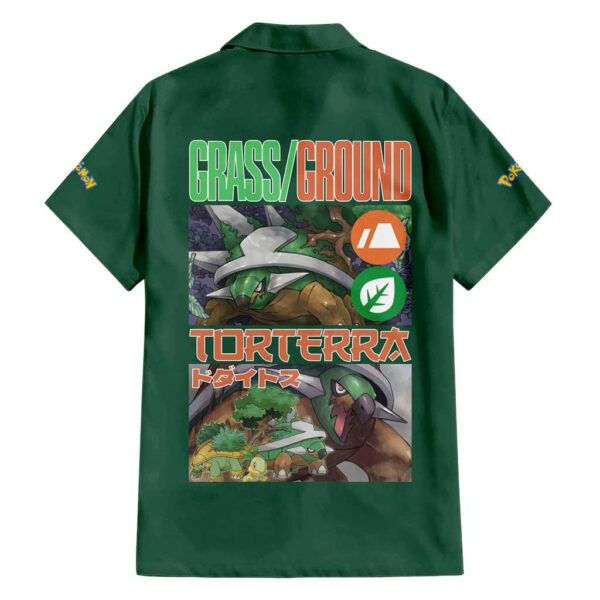 Chemise hawaïenne Torterra Pokémon Anime - Maison Otaku – Image 2