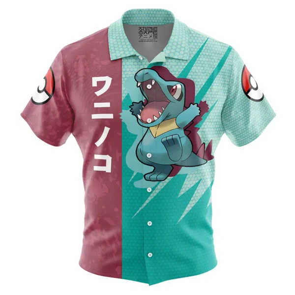 Chemise hawaïenne Totodile Attaque Pokémon - Maison Otaku
