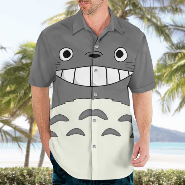 Chemise hawaïenne Totoro Mon Voisin Totoro Anime - Maison Otaku – Image 3