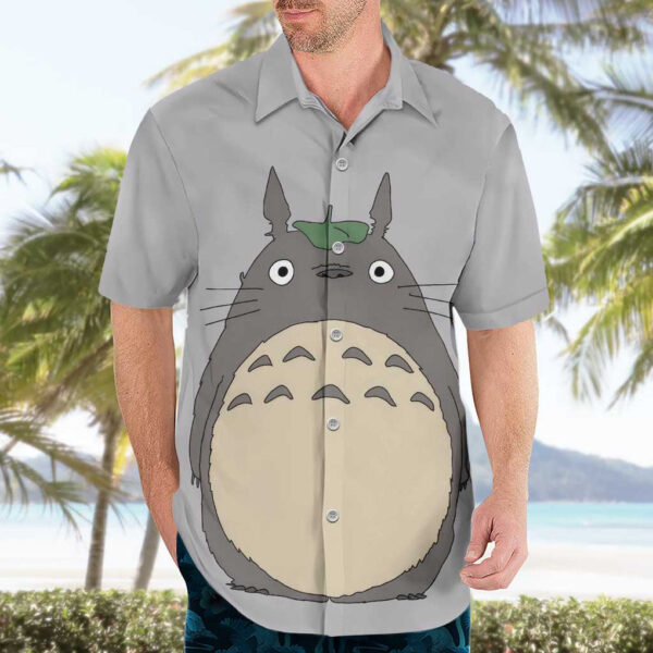 Chemise hawaïenne Totoro Mon Voisin Totoro Ghibli Anime - Maison Otaku – Image 3
