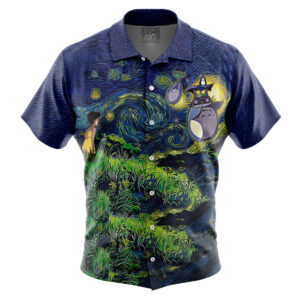 Chemise hawaïenne Totoro Nuit étoilée Studio Ghibli - Maison Otaku
