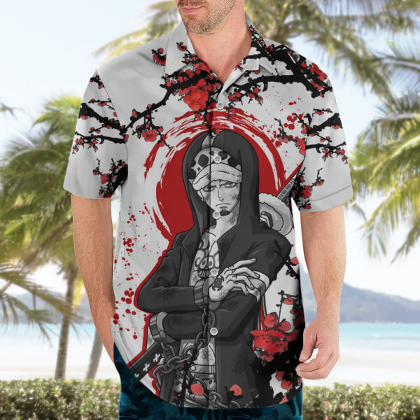 Chemise hawaïenne Trafalgar D Law Style Japon Anime - Maison Otaku – Image 3