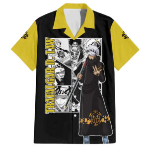 Chemise hawaïenne Trafalgar D. Law One Piece Anime Mix Manga - Maison Otaku