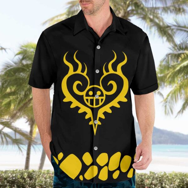Chemise hawaïenne Trafalgar D. Law One Piece Anime V2 - Maison Otaku – Image 3